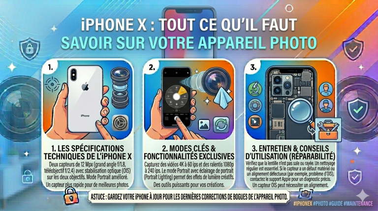 iPhone X : Tout ce qu'il faut savoir sur votre appareil photo